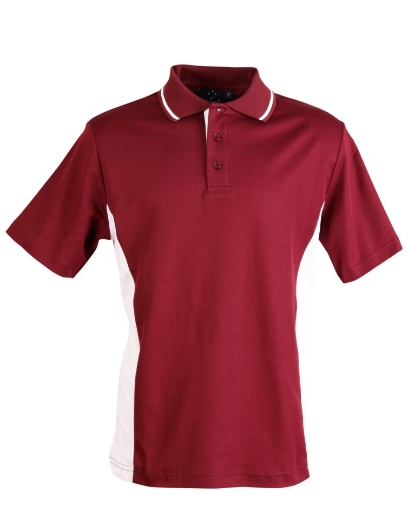 Picture of Winning Spirit, Mens TrueDry Contrast S/S Polo